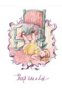 原創水彩本-Sleep Like a Log