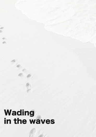 Wading in the waves