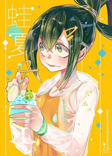 [MHA Only] FROPPY蛙吹梅雨中心塗鴉本+明信片組