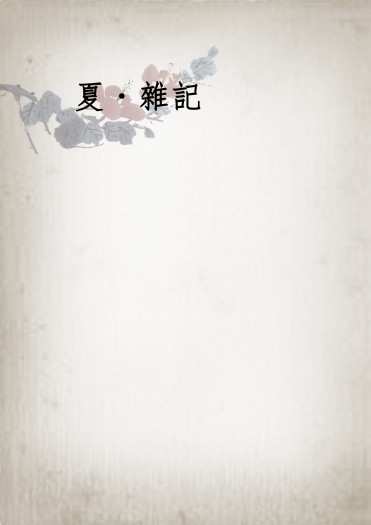 夏˙雜記