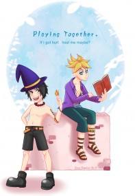 【海賊 馬可、艾斯中心】Playing together.