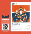 2019 十一月明信片月曆