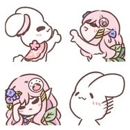 童話午茶x多兒蒂奈表情貼-太妃糖