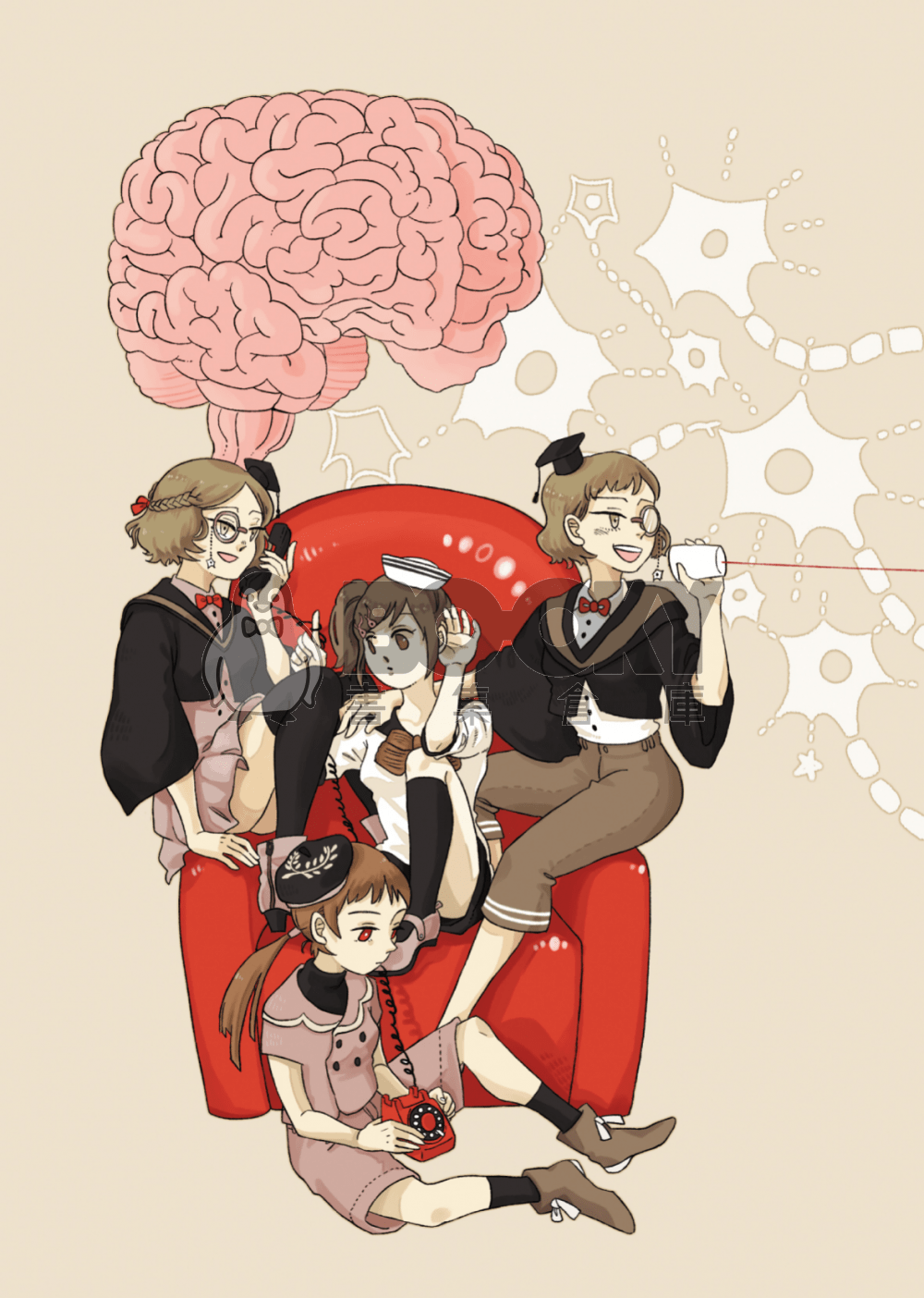<The Residents in Your body>器官擬人畫冊 試閱圖片