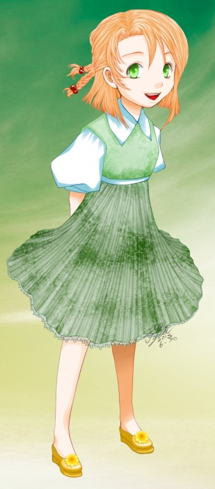 綠空少女