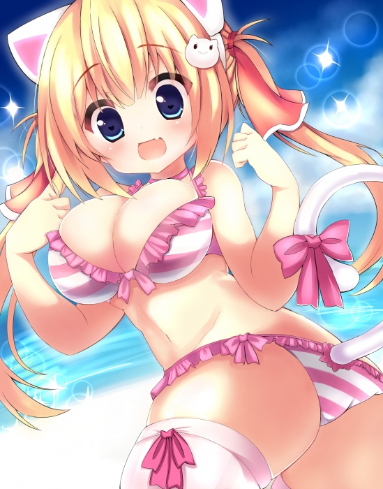 也許會萌萌的金髮貓娘