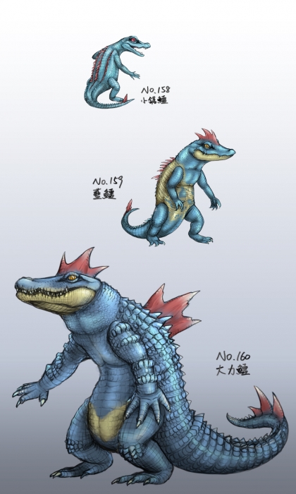 小鋸鱷一家