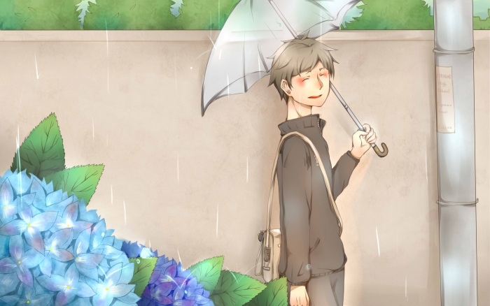 雨後。