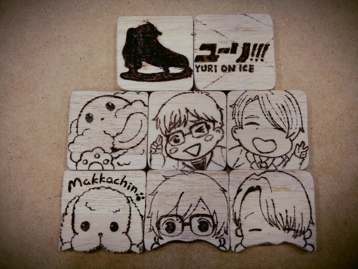 Yuri!!! On Ice─電燒筆磁鐵作品