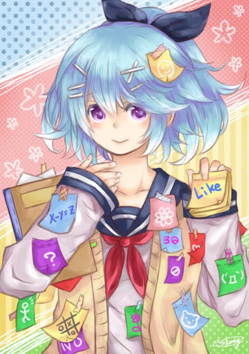 便利貼女孩