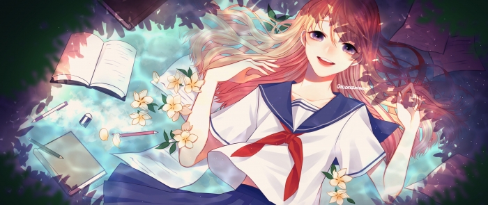 少女x水x陽光