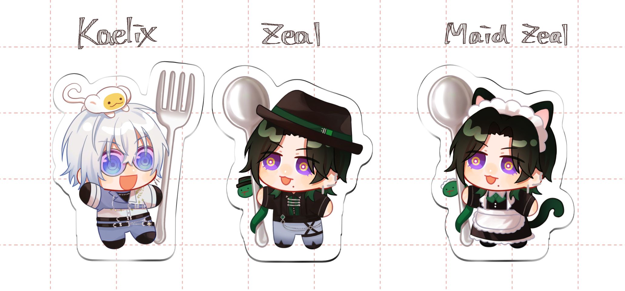 Kaelix & Zeal 飯友立牌