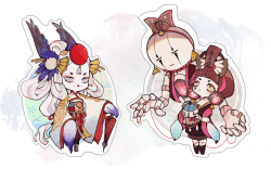 陰陽師-姑獲鳥/傀儡師 壓克力立牌吊飾