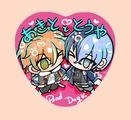 【プロセカ】彰人&冬彌-毛茸茸愛心徽章