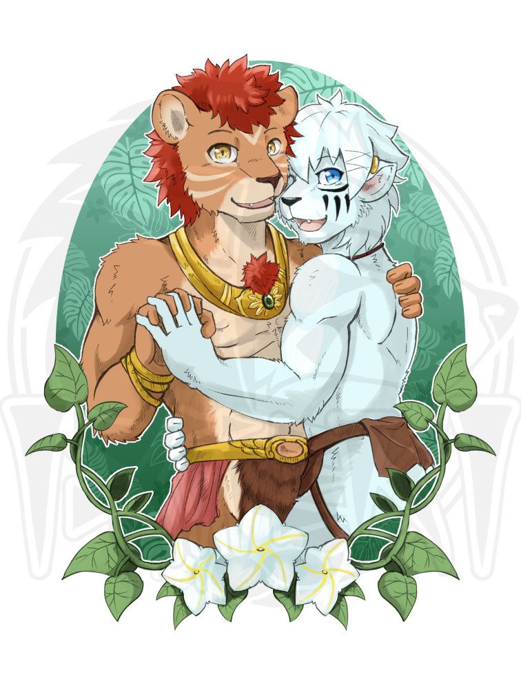 逐獸之森 兄弟相擁立牌