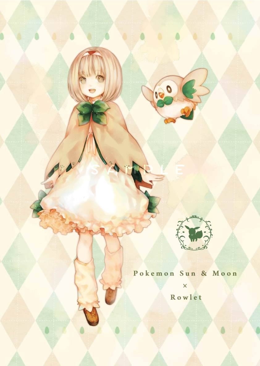 【PM擬人同人】Sun &amp; Moon x 御三家 擬人 明信片
