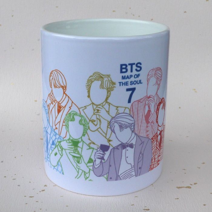 BTS 防彈少年團 MAP OF THE SOUL 7 飯製周邊 飯繪 手繪 馬克杯(霓虹款)