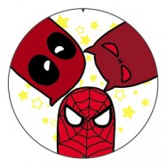DEADPOOP死侍SPIDER MAN蜘蛛俠夜魔俠4.4胸章