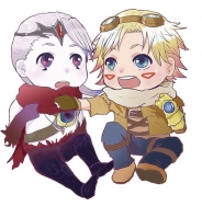 LOL 法洛士&EZ(伊澤瑞爾) 壓克力吊飾鑰匙圈