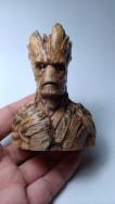 3D列印作品   星際異攻隊 樹人GROOT胸像(空心非實心)