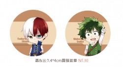 MHA/轟&出久4*4CM徽章