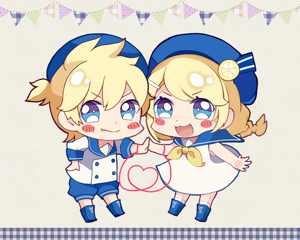 【VOCALOID】鏡音雙子透明壓克力立牌