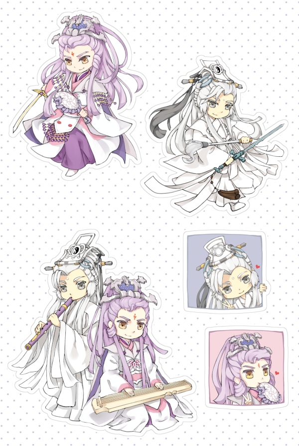 【霹靂布袋戲】龍宿×劍子 透明貼紙