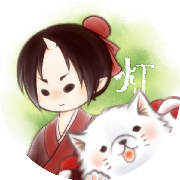 CWT37 鬼燈的冷澈 子供鬼燈&amp;小白 陶瓷吸水杯墊