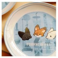 ［狐咖啡］印花風 / 六吋印花瓷盤  / FOXXXCOFFEE