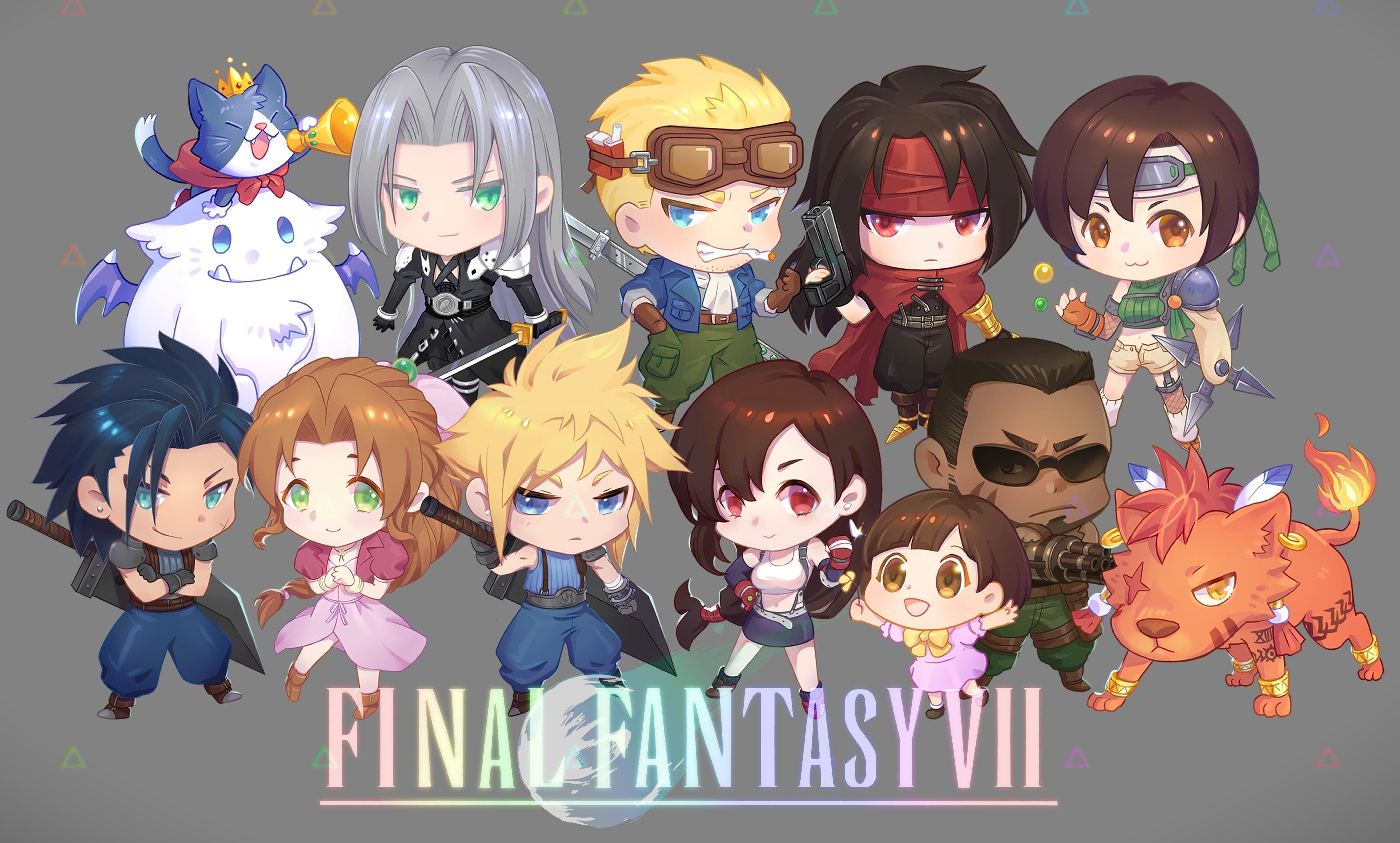 FF7 壓克力立牌 全員
