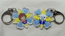 [ Undertale ] 玩家&Sans 雙面不同圖吊飾 5*5cm