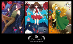 【Ib】Ib三人角色明信片