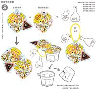 【聽聽飯飯醬】「飯飯米布丁」附醬汁 壓克力/捏捏立體吊飾組