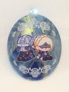 艾爾登法環黑夜君臨 兄妹靛金流彩壓克力吊飾（附一張透卡）