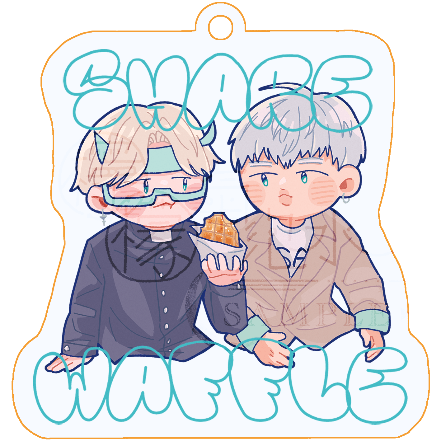【BTS】《Share Waffle》南糖藍夜光壓克力吊飾