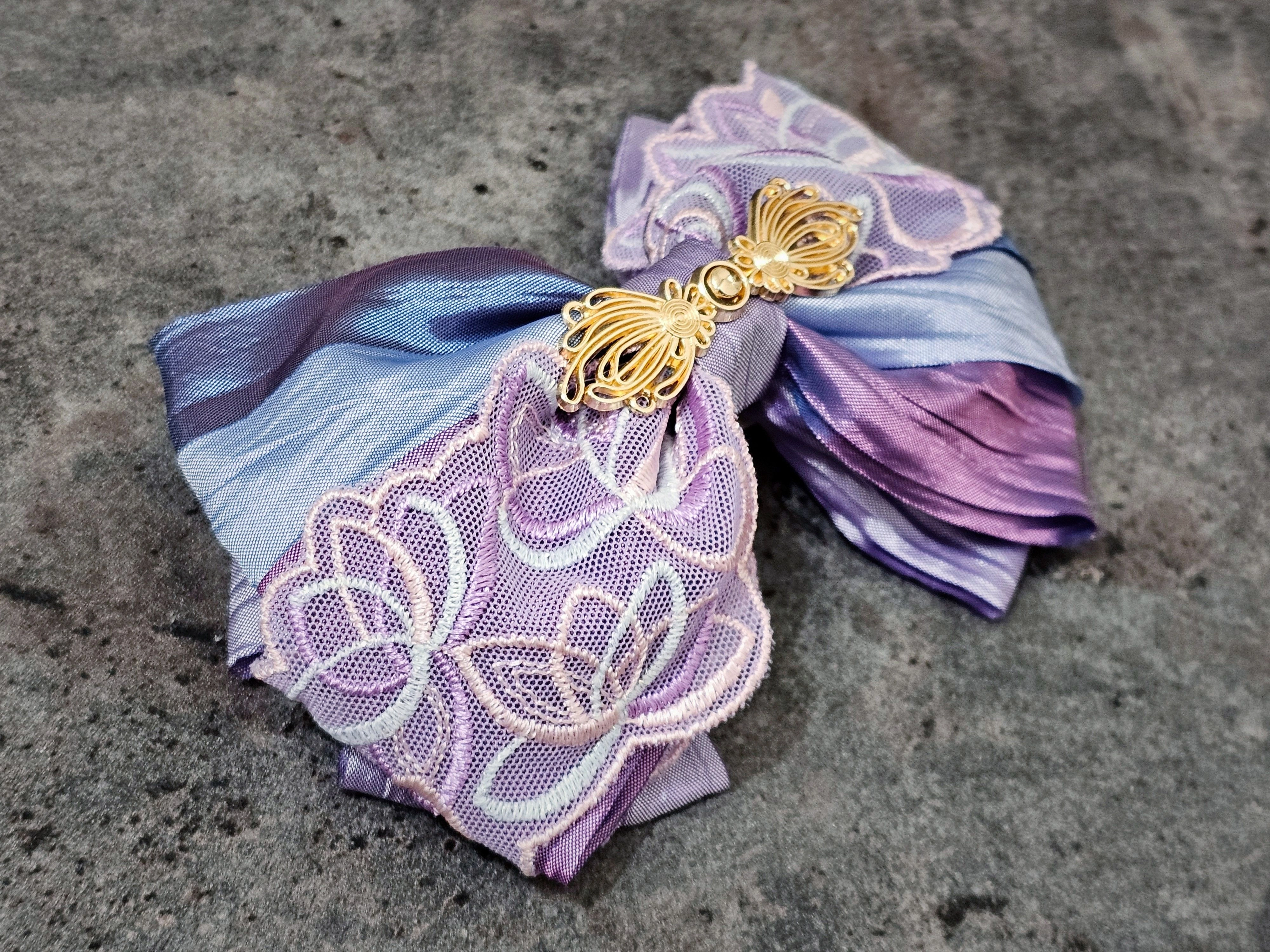 新世界狂歡★印象飾品：玖夜_幽谷繚前塵_印象蝴蝶結髮夾
