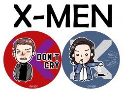 X-MEN圓形小貼紙