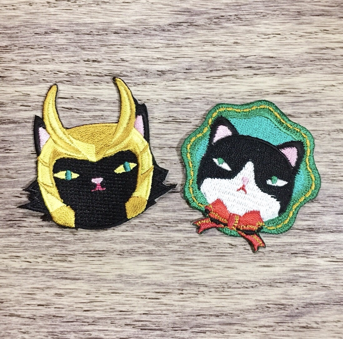 貓咪刺繡貼