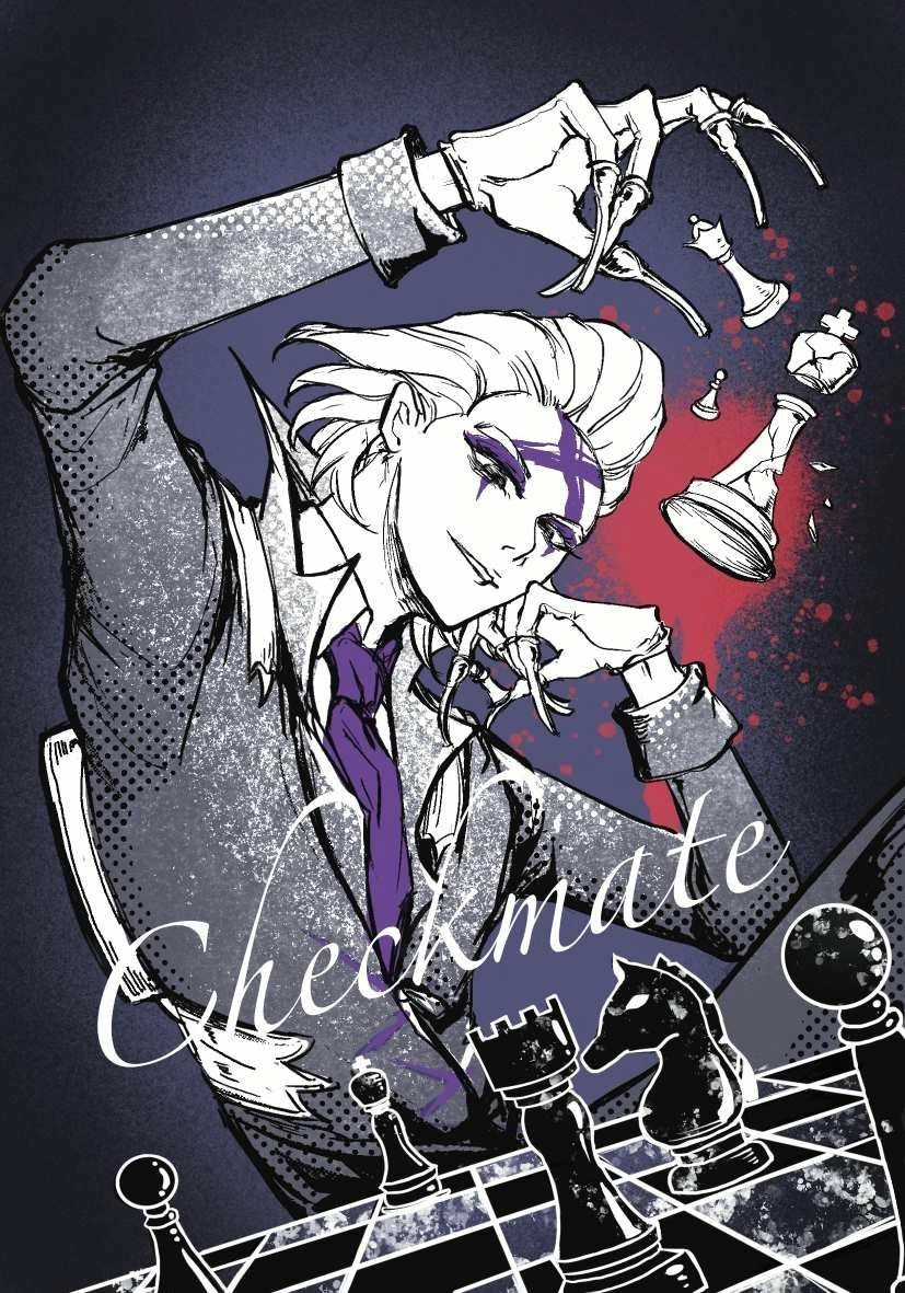 checkmate/絲絨膜燙銀明信片