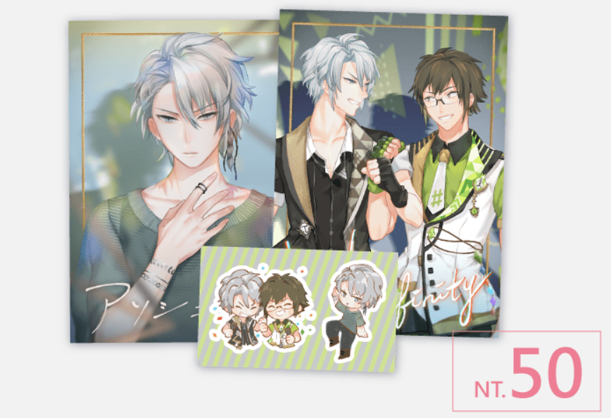 【IDOLiSH7】八乙女中心酷卡+貼紙組/ feat.二階堂大和