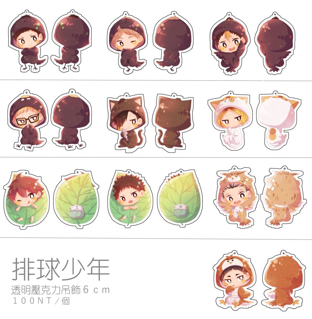 【HQ!!】排球少年透明壓克力吊飾