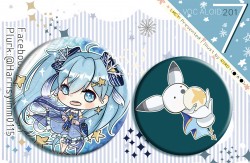 2017年｜雪ミク & ラビット・ユキネ｜胸章套裝