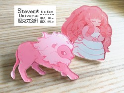 StevenUniverse 史蒂芬宇宙 玫瑰Rose&獅子Lion 壓克力別針