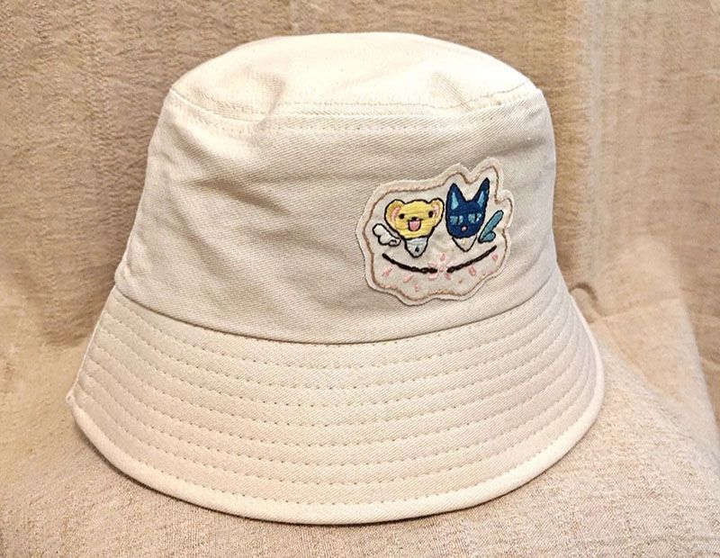 【庫洛魔法使】斯比小可手工刺繡悠悠哉哉漁夫帽