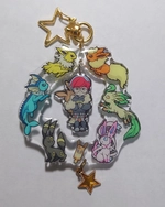 Pokemon - 牡丹與布布好夥伴 滴膠壓克力花環吊飾