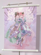 世界計畫みずえな 余花A5小掛軸