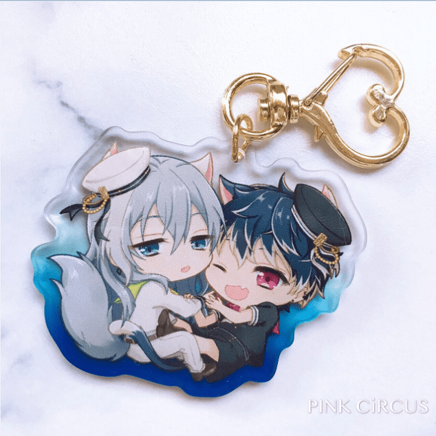 【IDOLiSH7】色邊滿版透明壓克力吊飾(雙子/Re:vale)