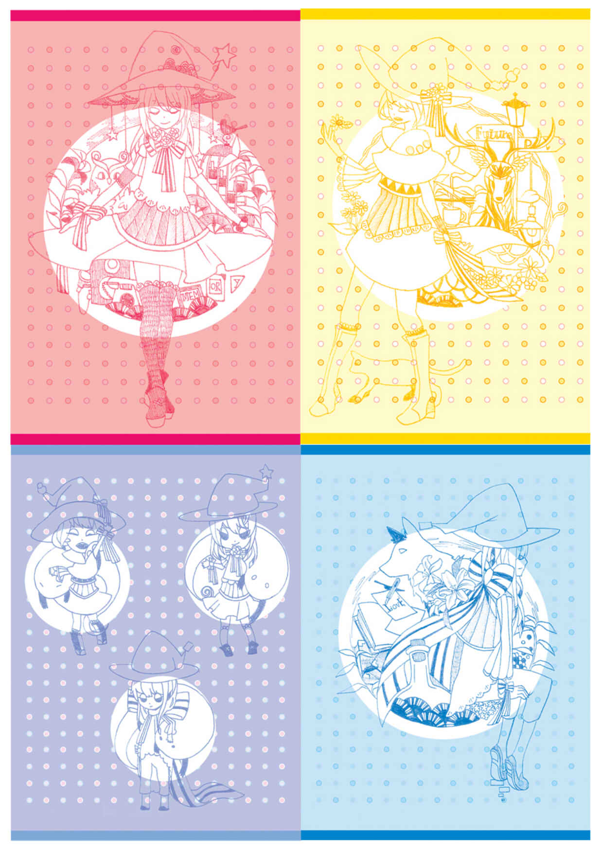 [ 魔法的雜貨鋪 ] 原創魔女雜貨明信片