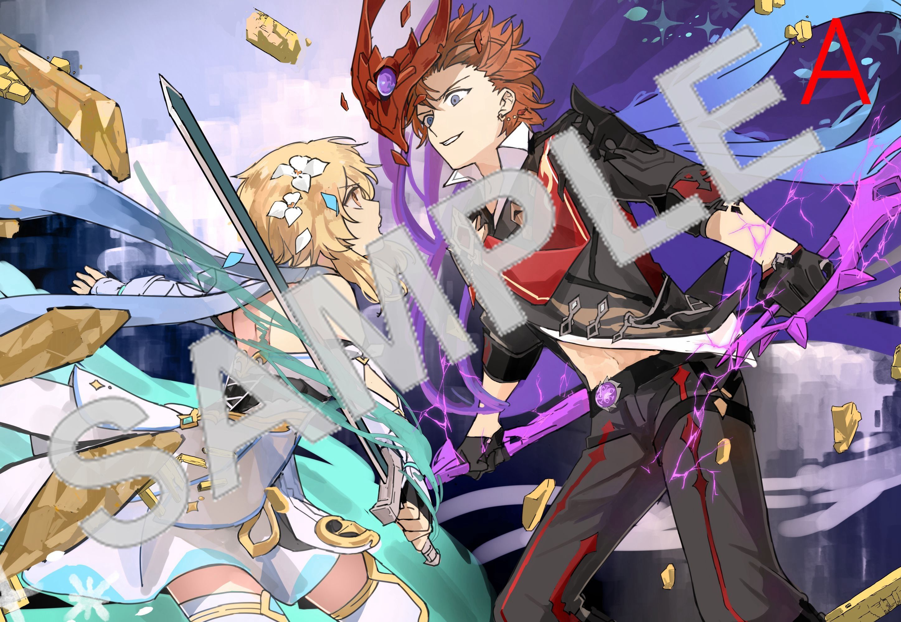 原神《今天派蒙不在家》系列 - A5銀邊厚卡精美色紙2款 by KK