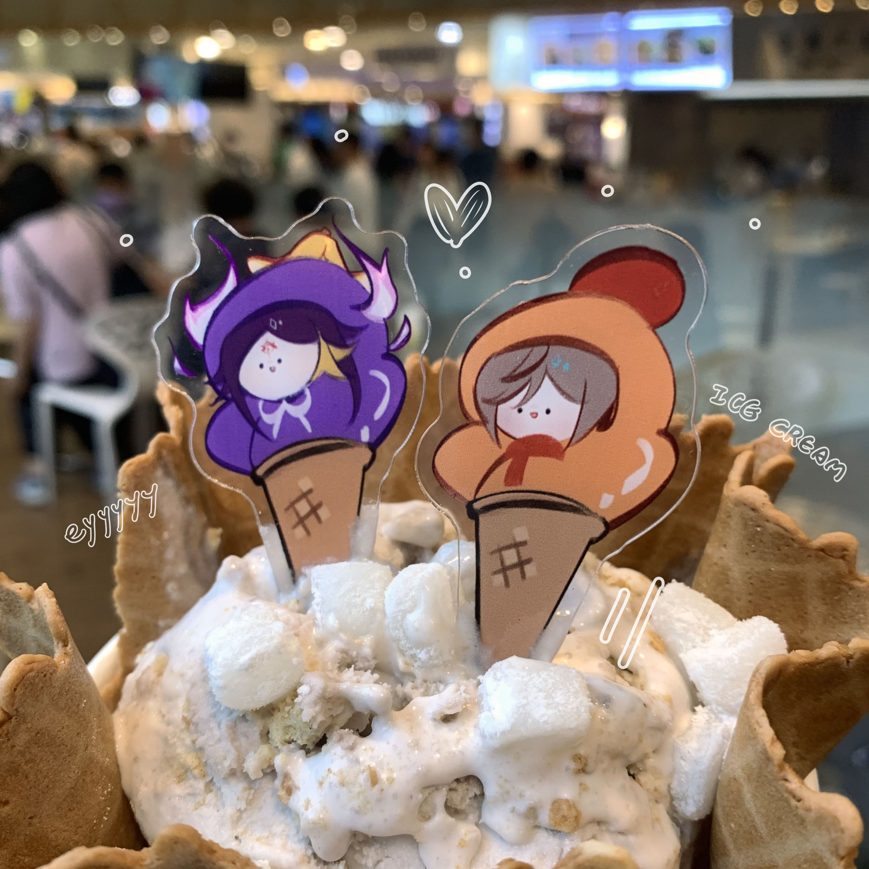 非公式にじさんじ EN Luxiem 冰淇淋飯友插牌